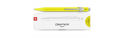 Caran d'Ache 849 POPLINE Fluorescerende gul kuglepen med holder