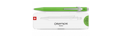 Caran d'Ache 849 POPLINE Fluorescerende grøn kuglepen med holder