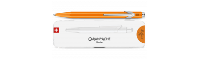 Caran d'Ache 849 POPLINE Fluorescerende orange kuglepen med holder
