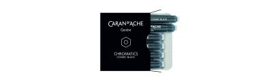 Caran D'Ache Box of 6 Ink Cartridges Fountain CHROMATICS Cosmic Black