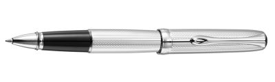 Diplomat Excellence A guilloch stripes chrome Rollerball Penne